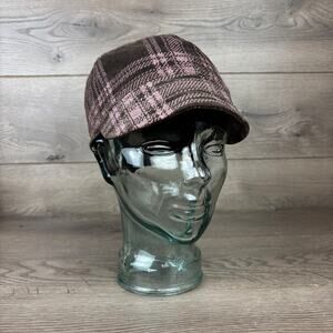 Gentle Fawn Brand Brooklyn Hat Women's One Size Brown Plaid Cap Y2K Bucket Hat